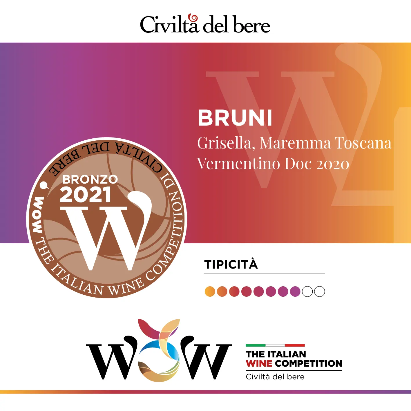 Wow! The Italian Wine Competition 2021 premiato il Grisella, Maremma Toscana Vermentino Doc