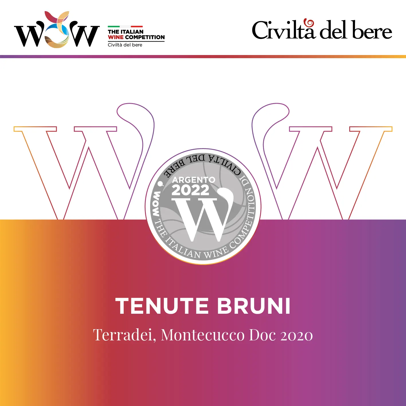 Wow! The Italian Wine Competition 2022 premiato il Terradei, Montecucco Doc